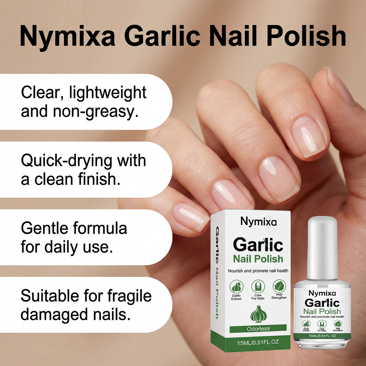 Cuticle Oil Nail Care - Clear Moisturizing Nursing Oil 15ml