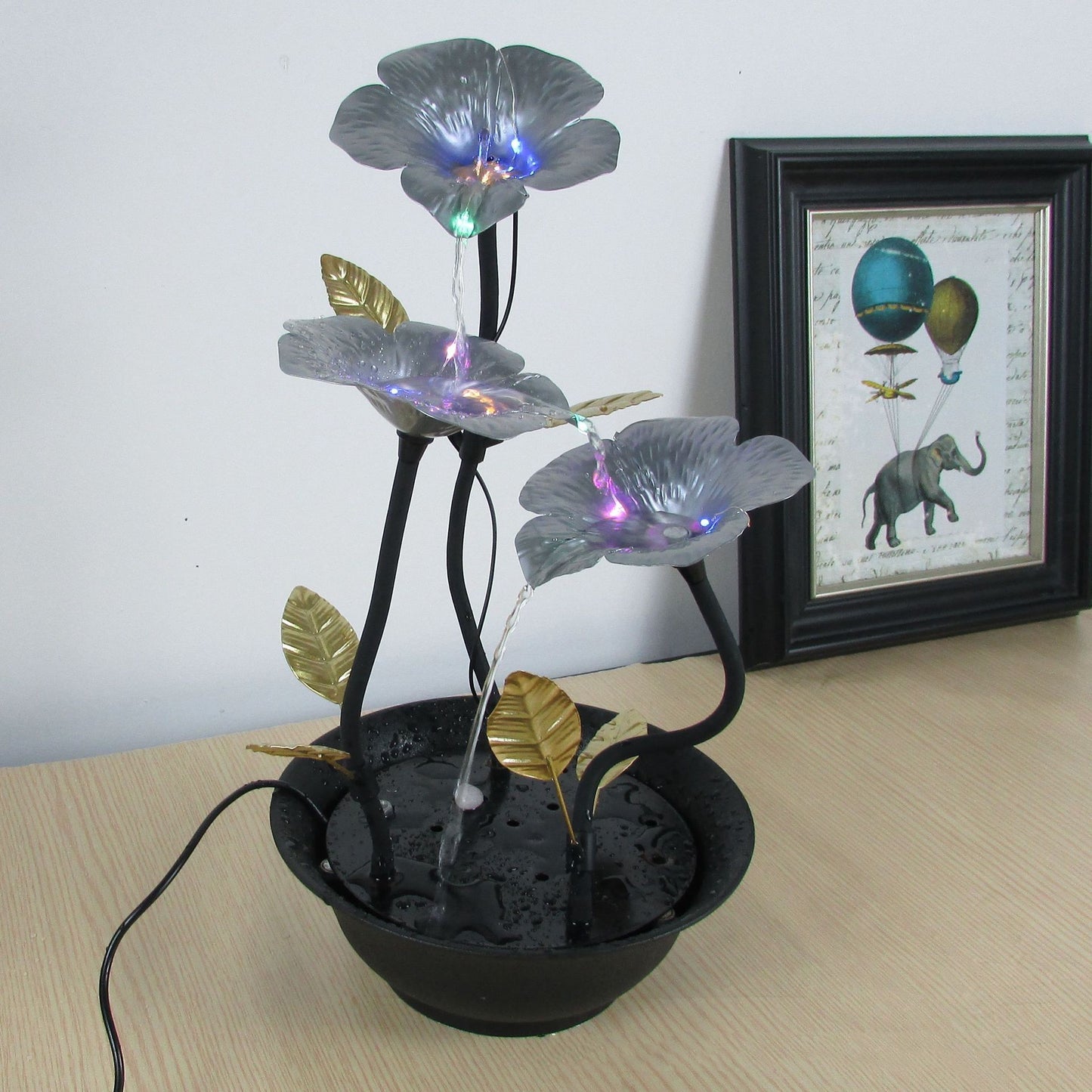 Modern Nordic Style Metal Fountain for Living Room Decor