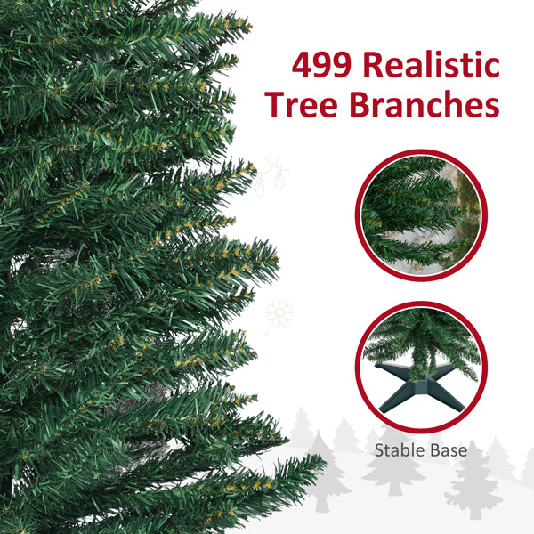 7ft Slim Pencil Style Artificial Christmas Tree - Green