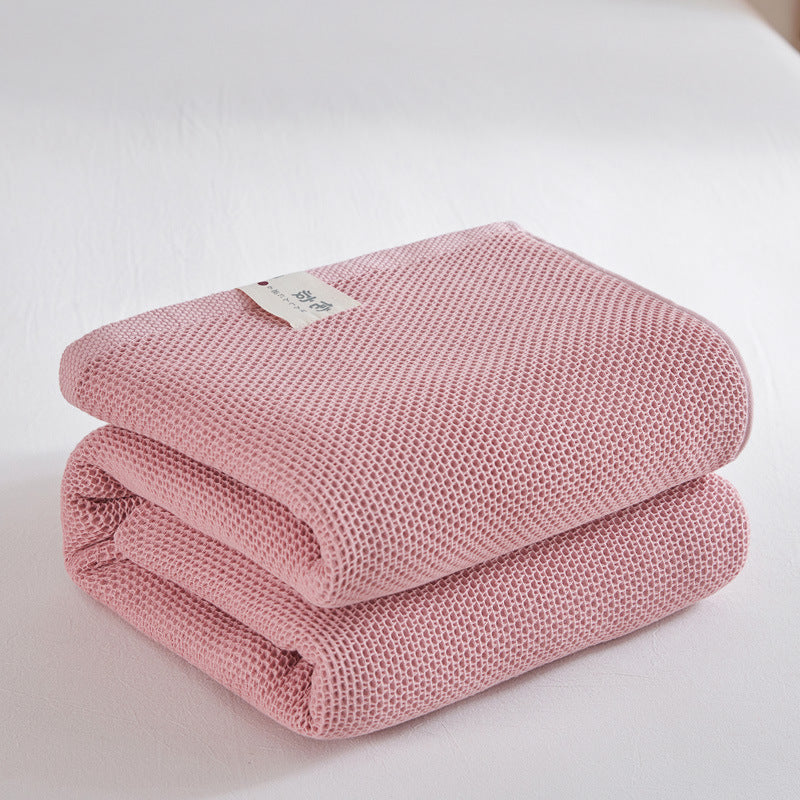 Cotton Honeycomb Towel Quilt - Single & Double Size Home Textiles