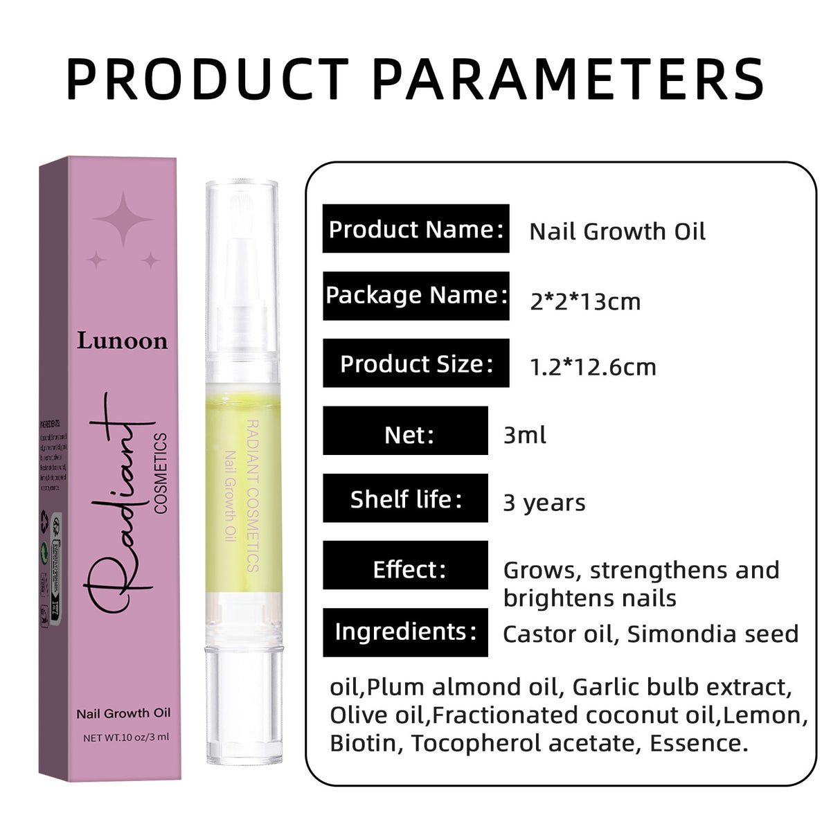 Nail Growth Oil Care Promotes And Moisturizing