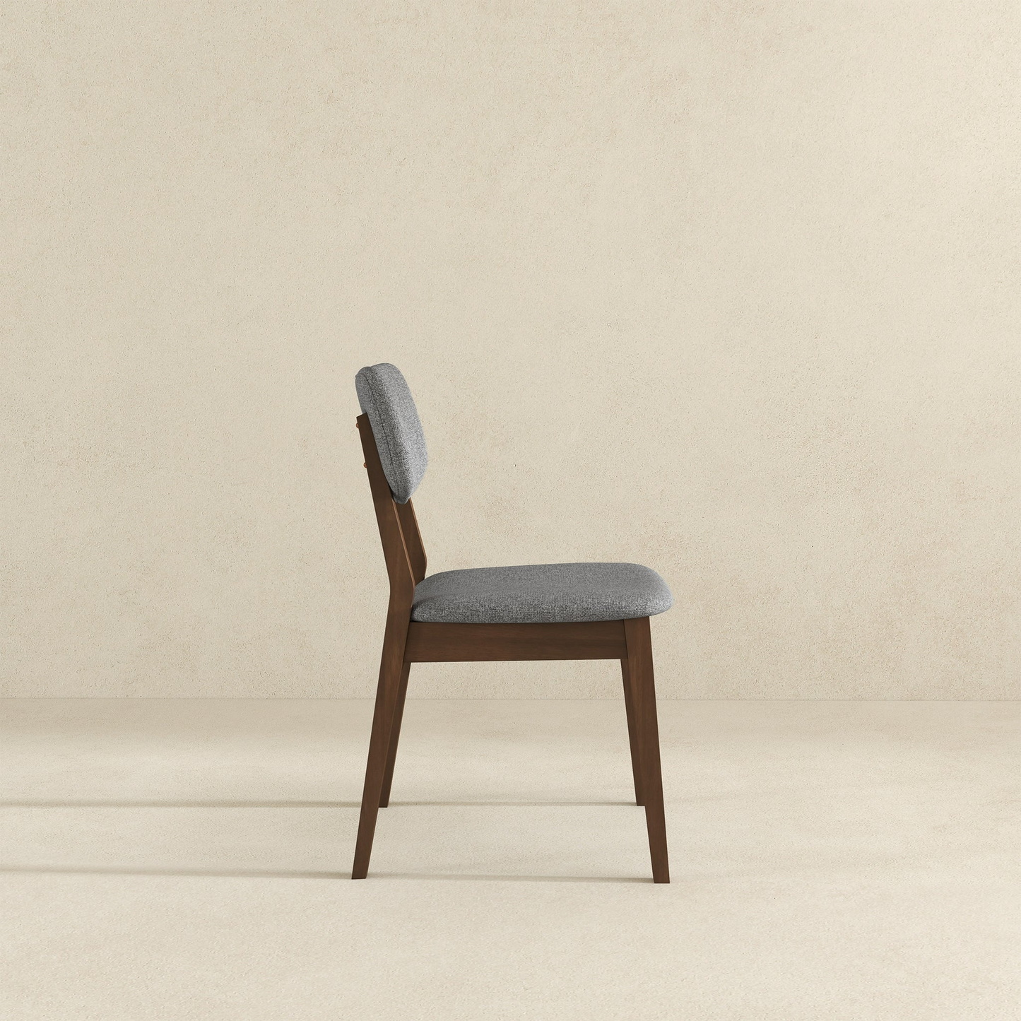 Carlos Dark Grey Fabric Solid Back Side Chair Set Of 2