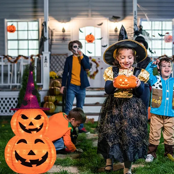 3FT Light Up Halloween Pumpkin Decoration with 8 Modes