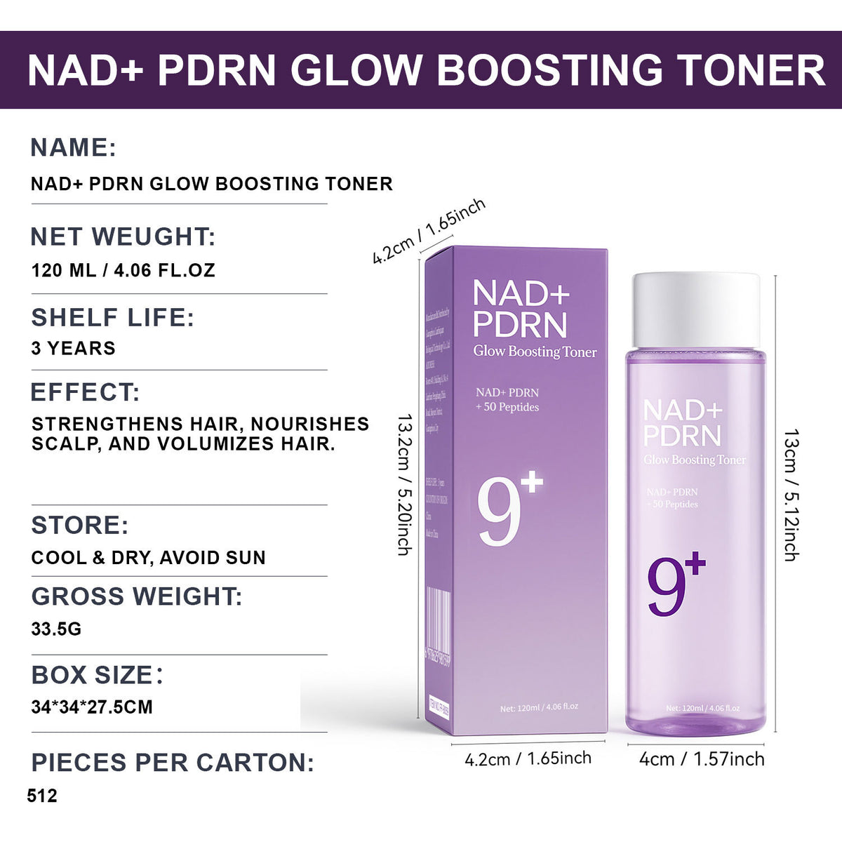 Skin Revitalizing Toner 120ml for Face & Body Care - Hydrating & Refreshing