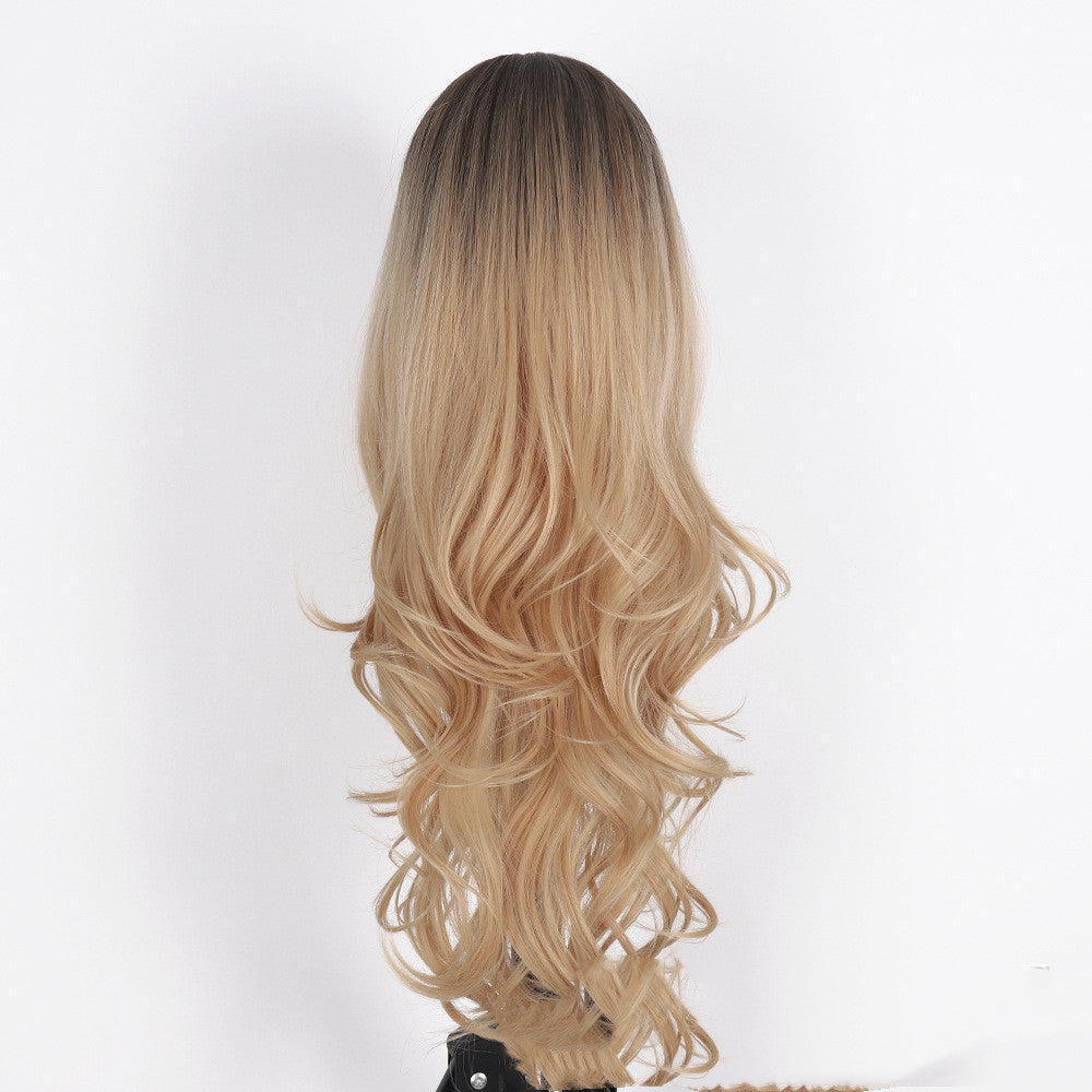 65cm Curly Hair Wig with Air Bangs