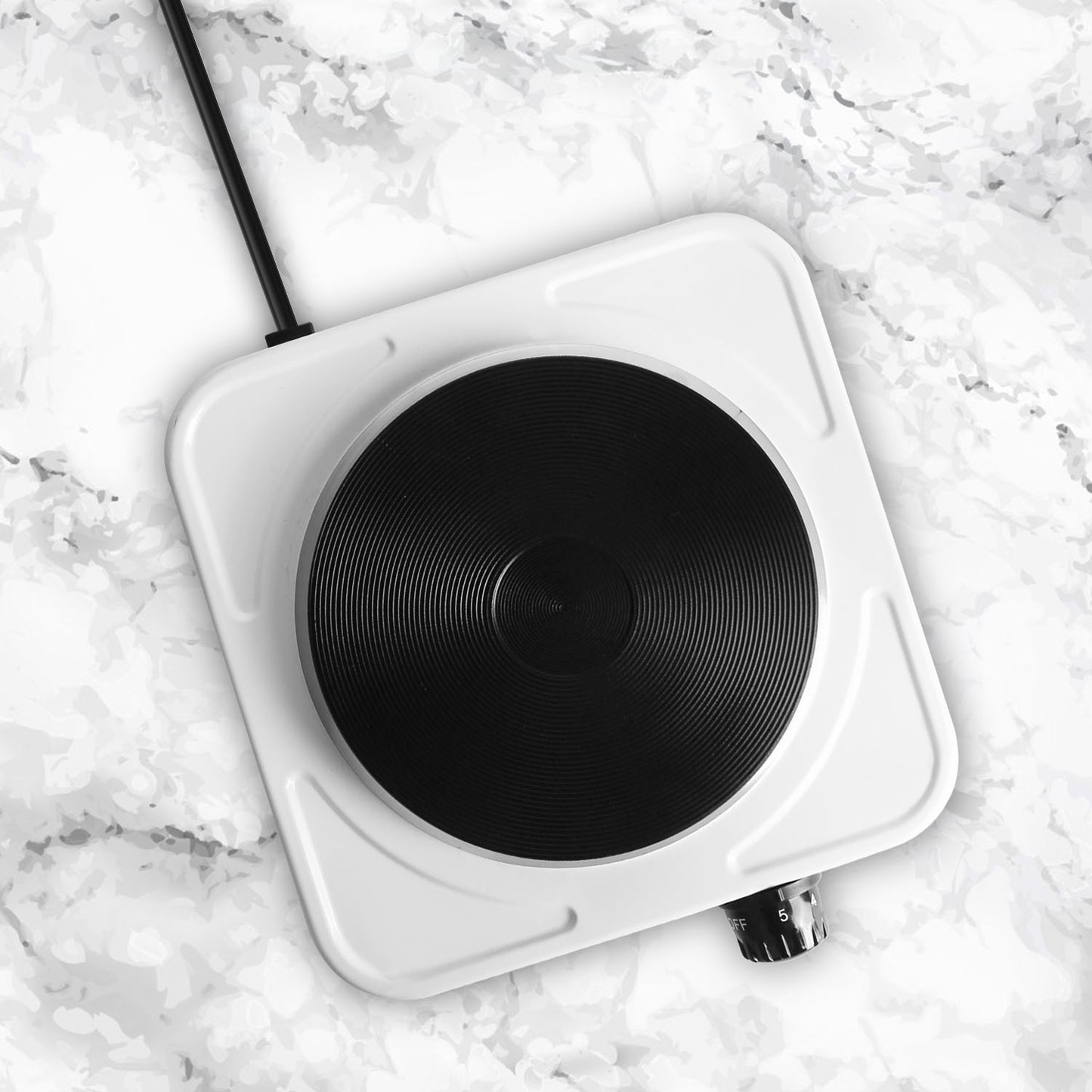 1500W Portable Electric Single Burner Hot Plate with Temperature Control