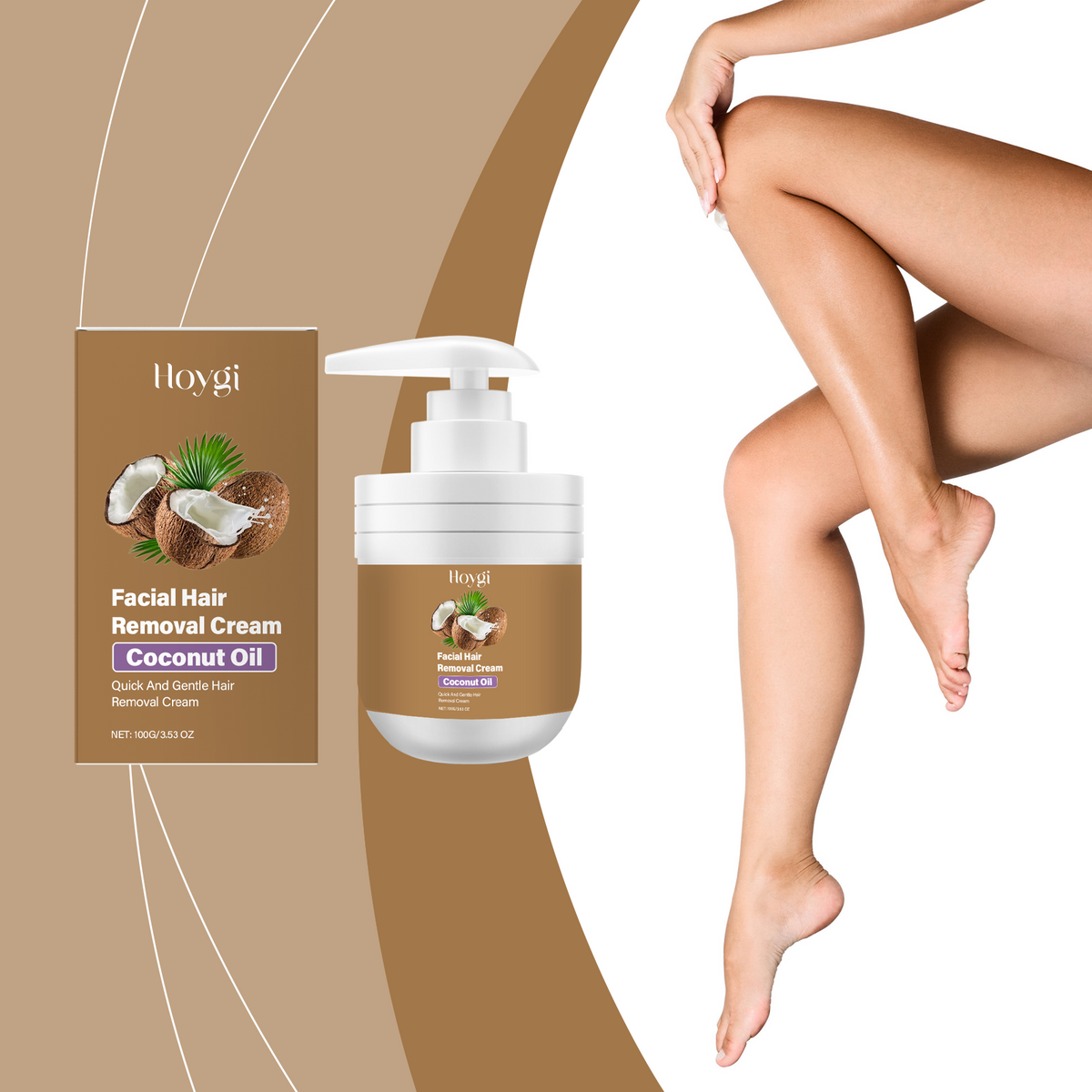 Coconut Gentle Facial Hair Removal Cream - 100g