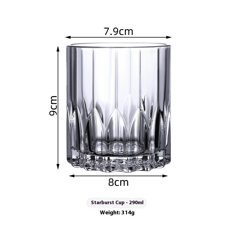 Tipsy Atmosphere Whiskey Shot Glass - High-End Clear Glass Drinkware