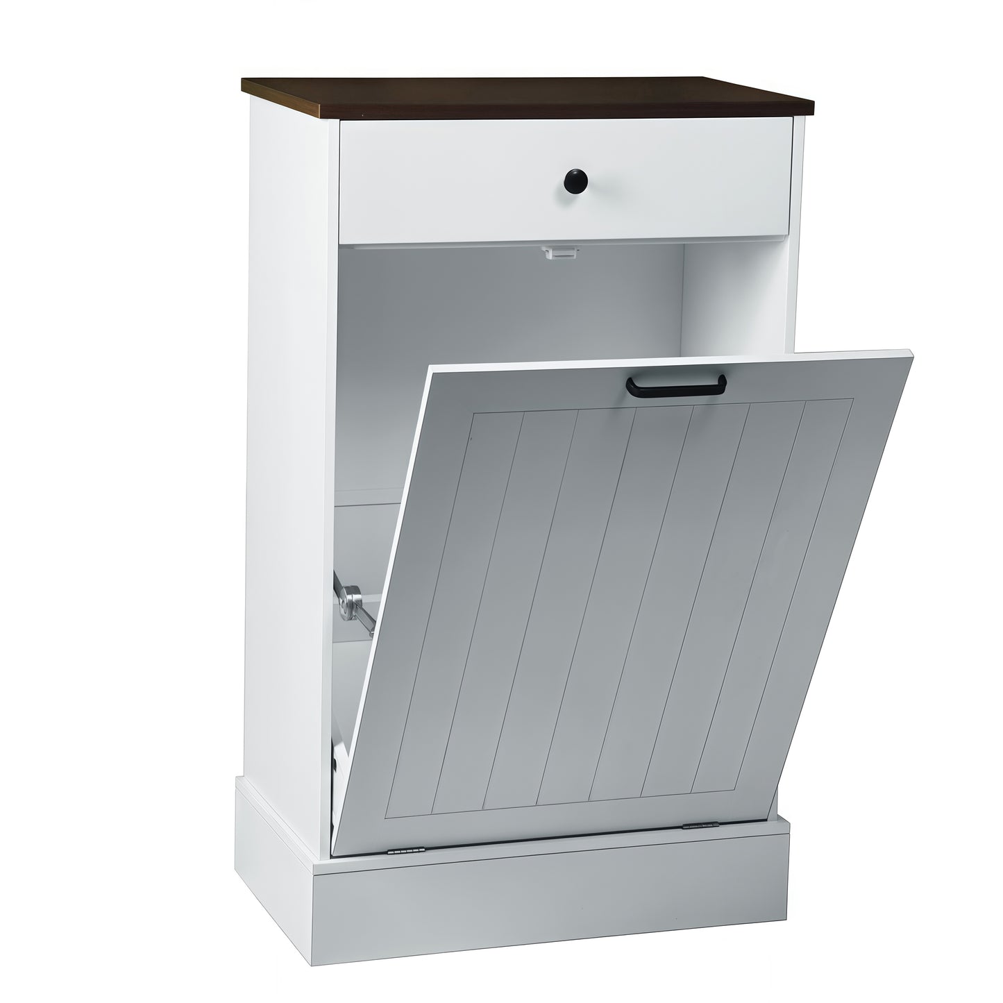 Tilt Out Trash Can Cabinet, Hidden Wooden Cabinet With Drawer, Free