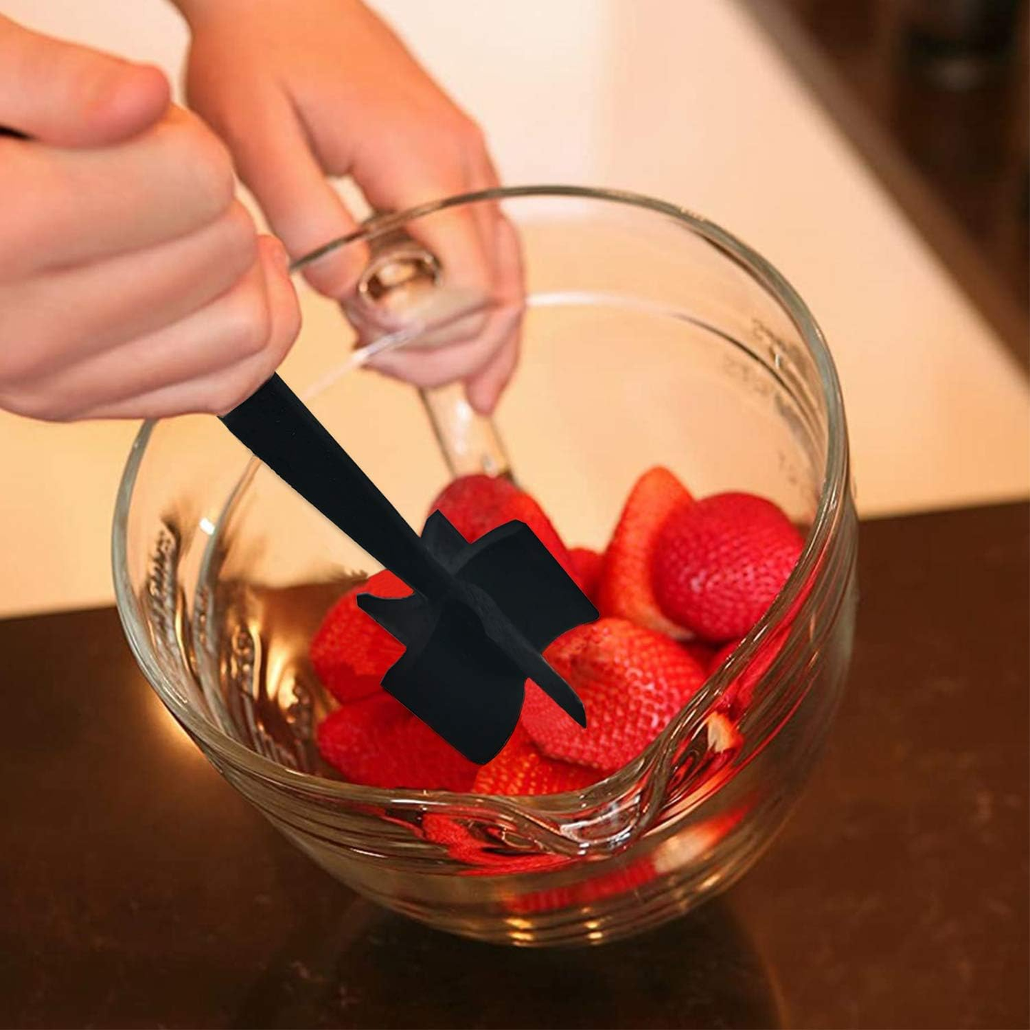 Heat Resistant Meat Chopper & Ground Beef Masher - Black