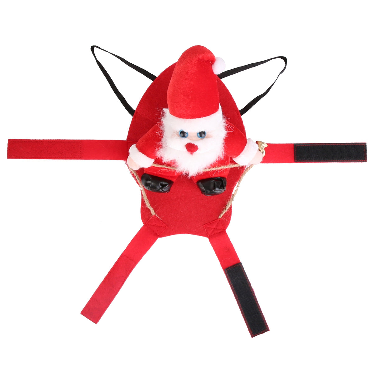 Pet Christmas Costume Red Winter Coat with Bell for Dogs & Cats - Multiple Sizes