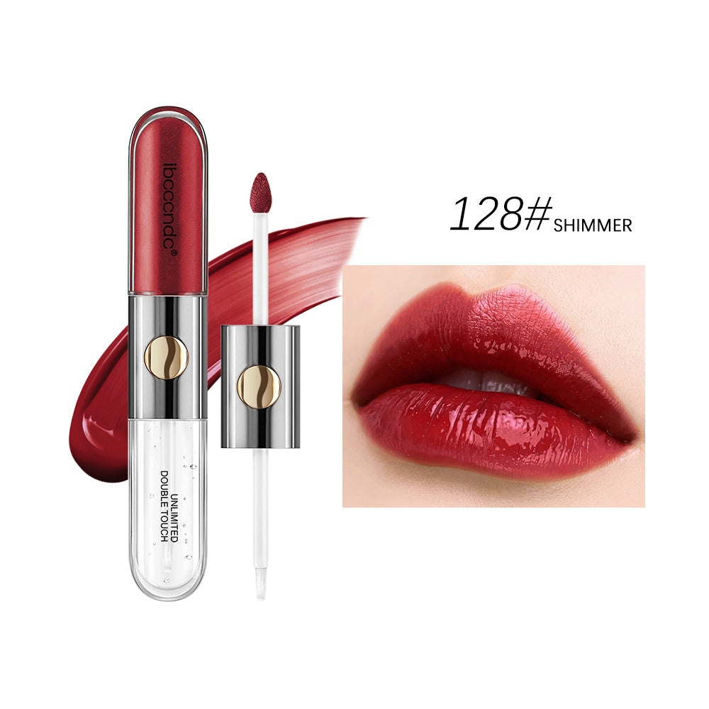 Double-Headed Matte Waterproof Lip Lacquer - Long Lasting & Sweat-Proof