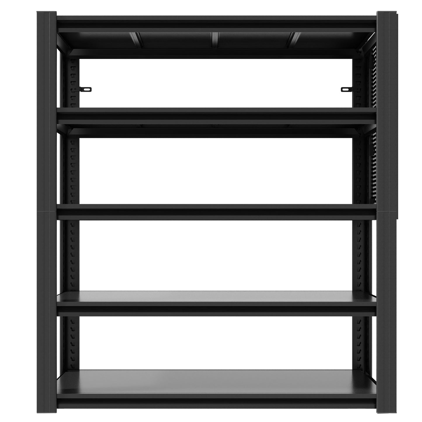 72 H 5-Tier Adjustable Heavy-Duty Shelving With Pegboard, Industrial