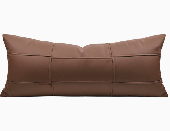 High-Quality Leather Lumbar & Throw Pillows - Modern Home Decor