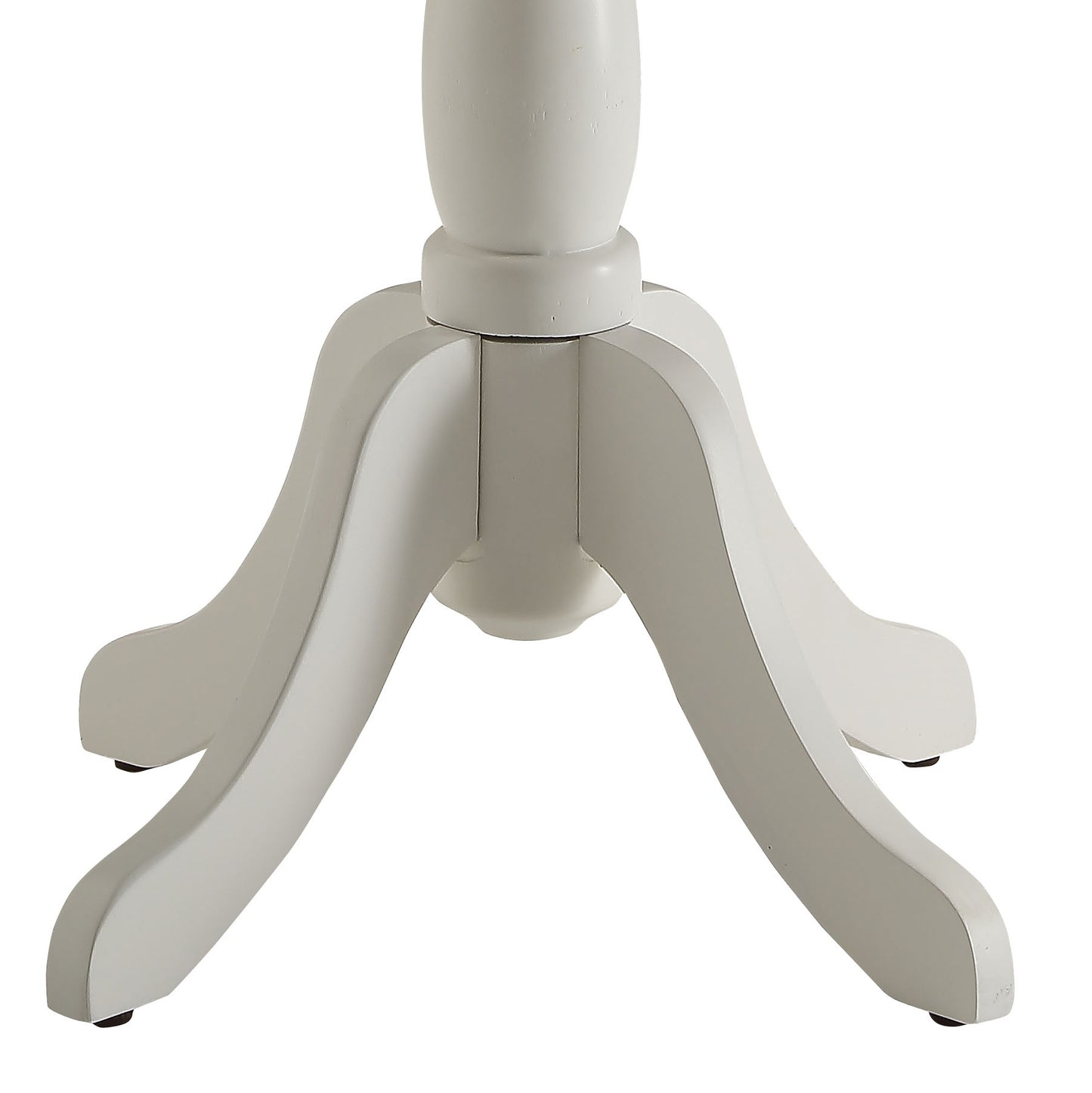 Alger White Finish Accent Table - Synthetic Wood Construction