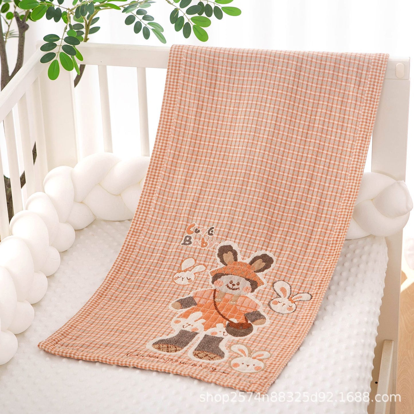 Washed Cotton Towel - Soft Gauze Fabric for Home Use - Multiple Styles & Sizes