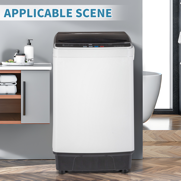 Full-Automatic Washing Machine Top Load Portable Compact Laundry
