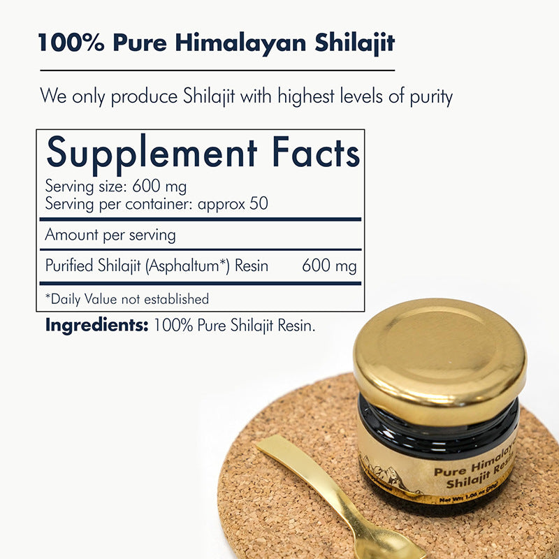 Shilajit Resin Natural Health Supplement – CJ 30g or 50g Variants