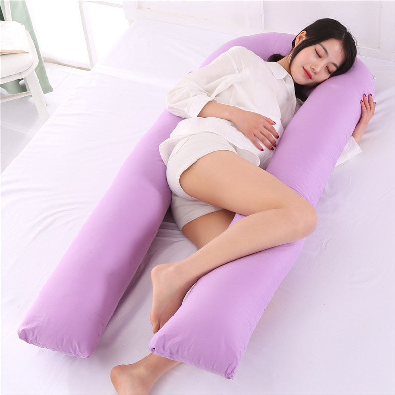 Large U-Shaped Side Sleeping Pillow for Waist Support - 80x160cm