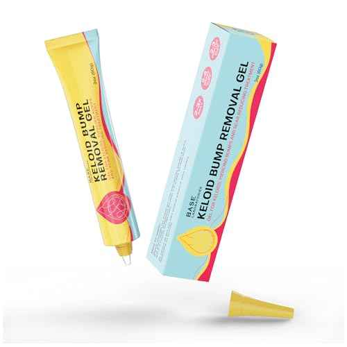 BASE LABORATORIES Keloid Bump Removal Gel | Natural Piercing Bump Treatment & Keloid Scar Gel | Keloid Scar Removal for all Scars, Keloids & Piercing Bumps | Soothing Piercing Aftercare | 2 oz
