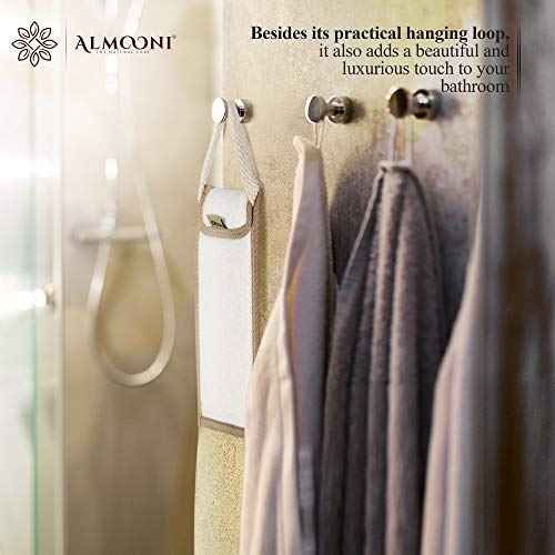 Almooni Natural Egyptian Loofah Back Scrubbers for Use in Shower, Exfoliating Natural Loofah Back Scrubber for Shower for Men and Women to Clean Your Back Deeply - 1 Count (1 Pack)