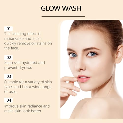 Gentle Facial Cleanser - Deep Cleans Pores, Improves Texture, Hydrates, No Tightness, Removes Dirt & Makeup(1PCS)