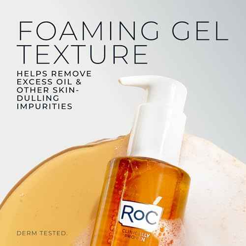 RoC Multi Correxion Revive + Glow Gel Vitamin C Cleanser, Face Wash, Facial Cleanser with Glycolic Acid, Paraben-Free, Sulfate-Free Skin Care - 6 Ounces