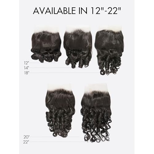 LUVME 13x4 Loose Wave Lace Frontal - 100% Human Hair, HD Transparent Lace, 150% Natural Black, 14 Inch