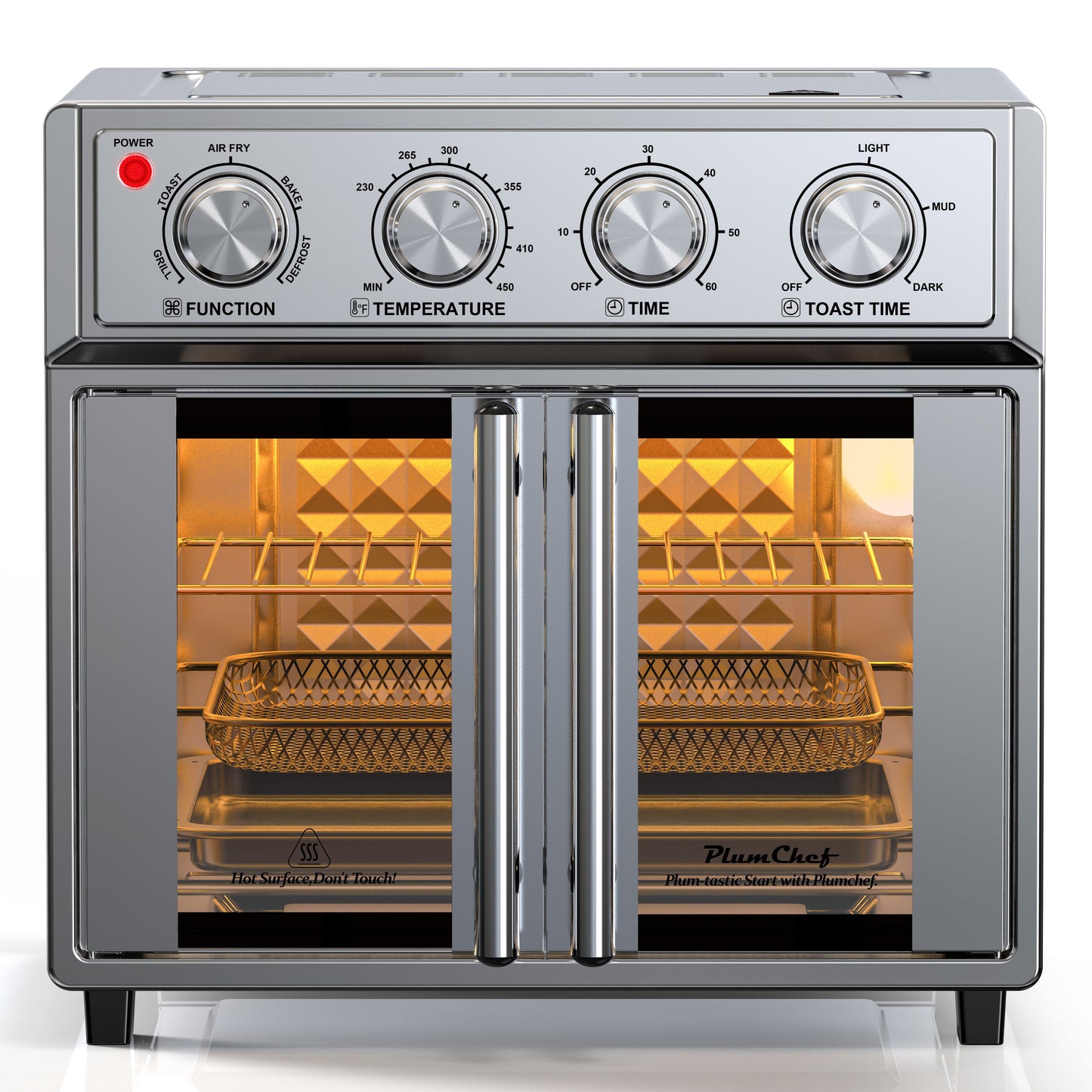 26L Multifunction Air Fryer Toaster Oven - 6 Slices, 1700W