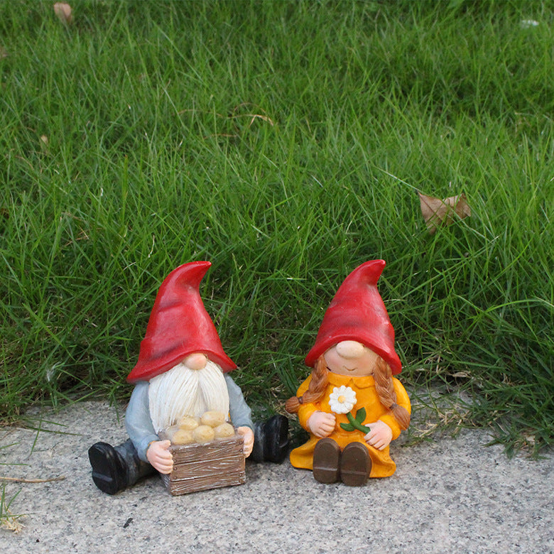 Micro Landscape Small Decorative Garden Ornament - 2PC Set, European Style