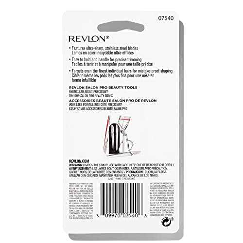 Revlon Brow Micro-Scissor, Detailed Eyebrow Shaping with Maximum Control, Stainless Steel Blades for Targeted Trimming, 1 count