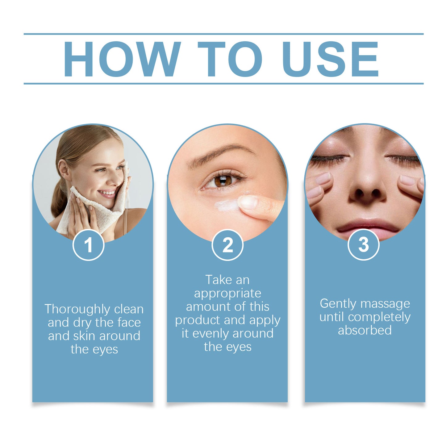 Moisturizing Eye Cream with Collagen & Vitamin C for Dark Circles - 60g