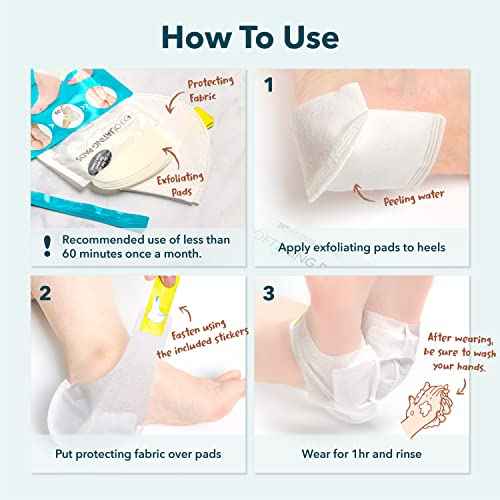 Purederm Exfoliating Heel Mask (1 Pair) ? Heel Peeling masks gently remove calluses from your heel