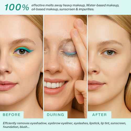 Cleansing Balm Makeup Remover - Deep Clear Korean Makeup Melting Cleansing Balm with Natural Oil for Waterproof Eye Face Lip Heavy Make up, Gentle Moisturized Cleanser for Sensitive Skin, Vegan, 2Pcs