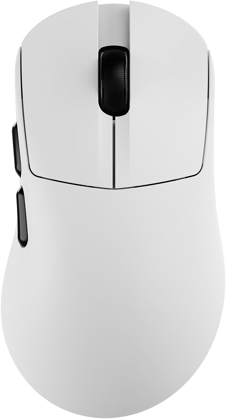 AJ159P MC Triple Mode (2.4G/Wired/Bluetooth 5.2) Gaming Mouse, 12000 DPI, 56g Ultra-Light, Magnetic RGB Charging Dock, Programmable 6 Buttons, Ergonomic Design for Computer Laptop PC, Black