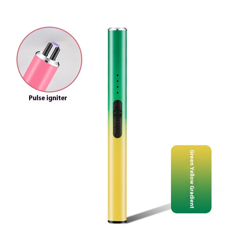 Gradient Color Electric Lighter for Stove & Home Use - Wind Resistant