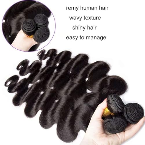Augfst Brazilian Virgin Human Hair Bundles 20 22 24 Inch Body Wave Bundles Human Hair Natural Color Inch 12A Unprocessed Sewn In Quick Weave for Black Women