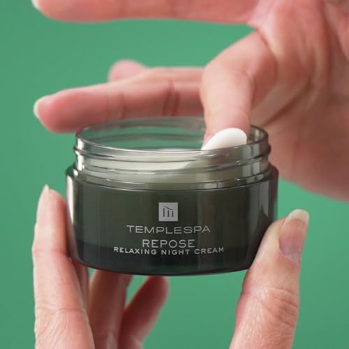 TEMPLESPA | REPOSE | Relaxing Aromatherapy Night Face Cream, Vitamin-Rich, Anti-Ageing Night Moisturizer to Calm, Relax & Settle the Skin, Natural Ingredients, Cruelty-Free, Vegan, 1.6 fl.oz.