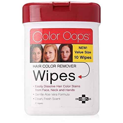 Color Oops Hair Color Remover Wipes 10 ea (Pack of 4)