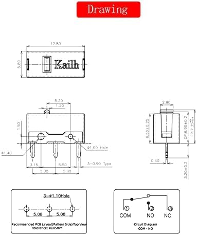 2Pcs Gray Kailh GM8.0 GM8 Micro Switch 80M Life Gaming Mouse 3 Pin Black dot Used on Computer Mouse mice Left Right Button,Accessories,PC Games (Kailh GM8.0)