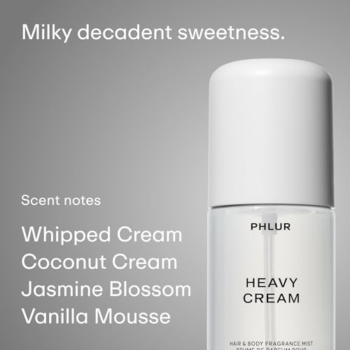 PHLUR Decadent Layering Set - Travel Size Body Mist Gift Set - Vanilla Smoke, Vanilla Skin, & Heavy Cream - Travel Size Hair and Body Fragrance Mist Trio (3 x 3 fl oz)