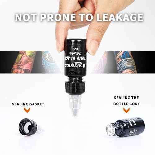 Tattoo Ink GTARTISTOO Professional Set 1/2OZ (14 Colors, 15ml) Vegan-Friendly Pigment Tattoo Ink Supplies Ink