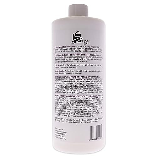 SUPER STAR 10v Cream Peroxide Developer, 32 Fluid Ounce