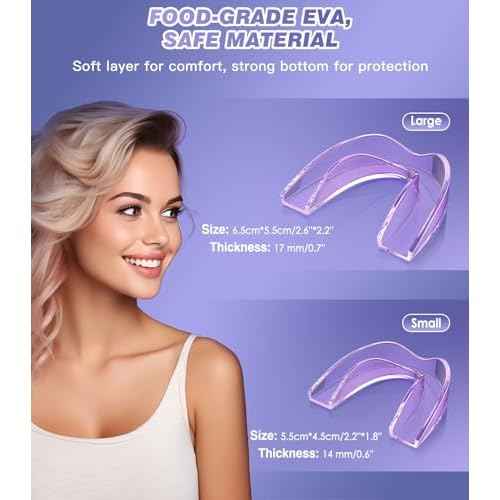 Mouth Guard for Women,2 Sizes (4 Pack) Mouth Guard for Grinding Teeth at Night,Night Guards for Sleeping