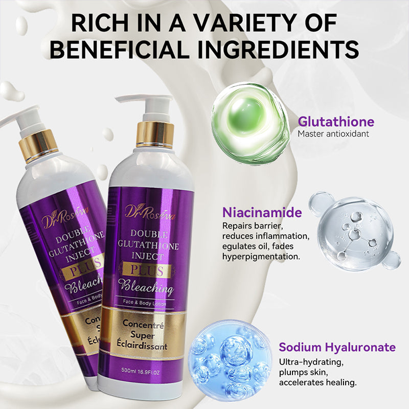 Double Glutathione Body Lotion - Brightening & Hydrating Skin Care