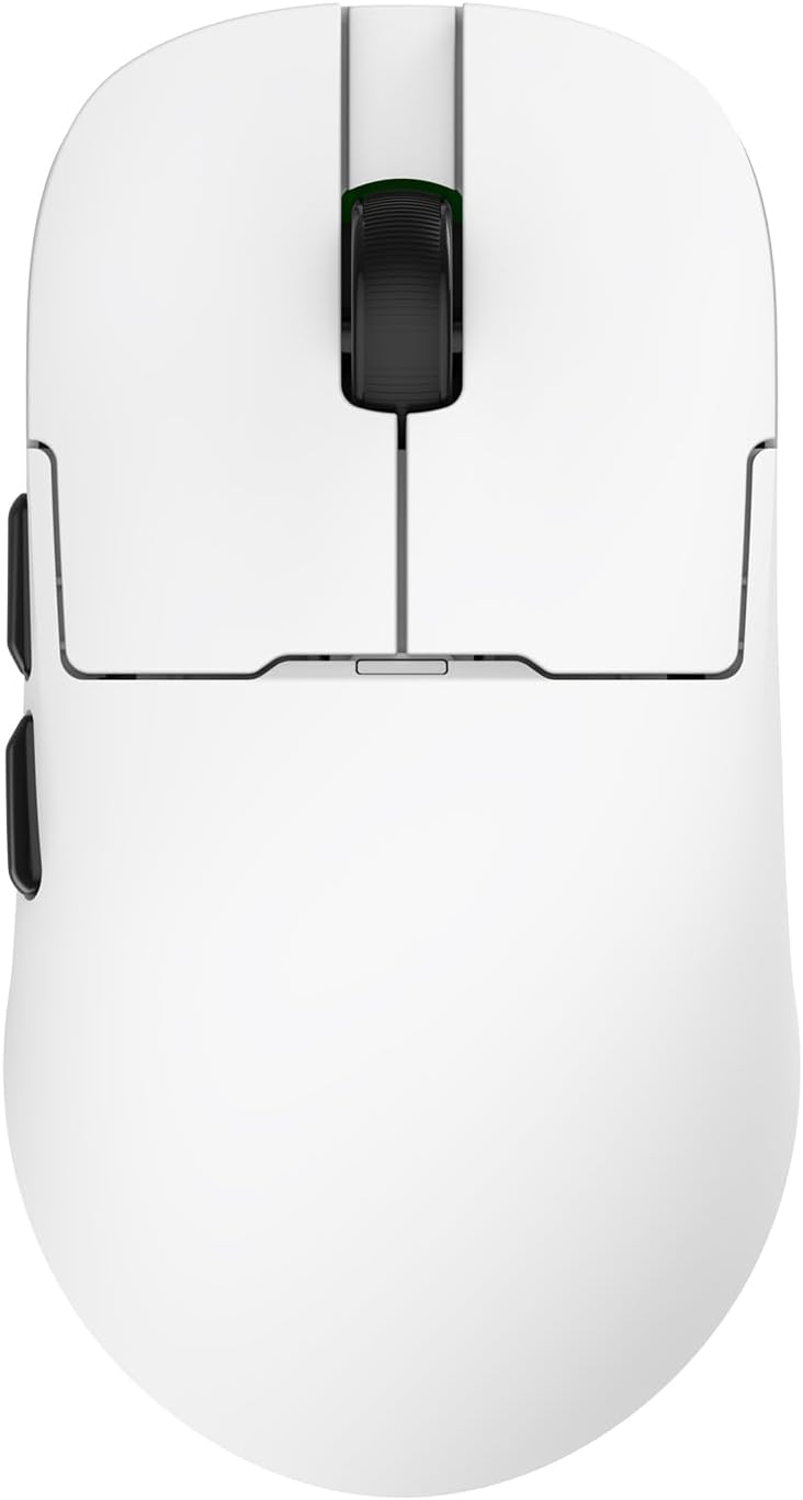 AJ159P MC Triple Mode (2.4G/Wired/Bluetooth 5.2) Gaming Mouse, 12000 DPI, 56g Ultra-Light, Magnetic RGB Charging Dock, Programmable 6 Buttons, Ergonomic Design for Computer Laptop PC, Black