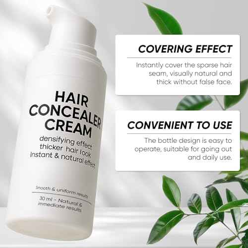 Hair Concealer Cream, Filling Cream for Bald Spots-Waterproof, Sweat-Proof Scalp Coverage, Instant Density Effect, Light and Not Heavy, Unisex Black