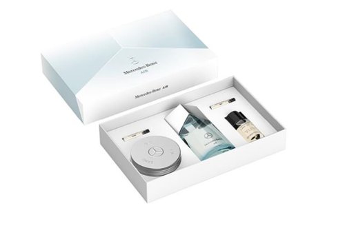 Mercedes Benz Air LSA Giftset - Men's Cologne Set - Cologne for Men - Hair Oil, Shower Gel Body Wash, Perfumes for Men - Personal Care Products - 5 Pc