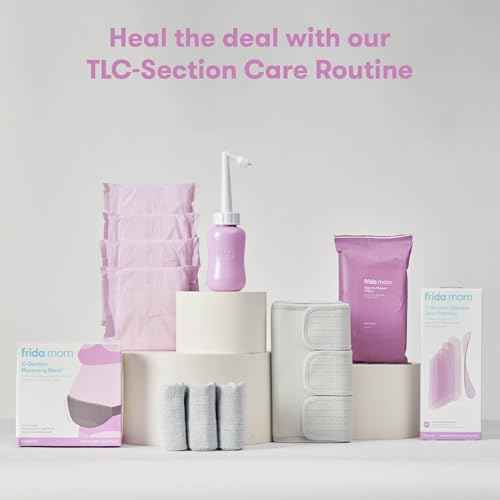 Frida Mom C-Section Silicone Strips, C-Section Recovery Must Have Scar Patches, Reusable Medical Grade Treatment for Keloid Scars, Includes Case & Pouch