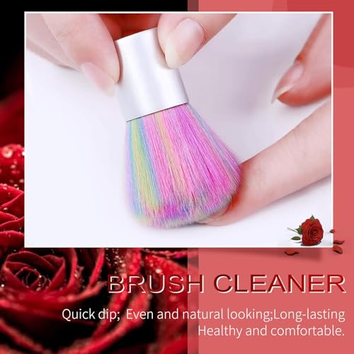 6 Colors Dip Powder Set, Red Black Holographic Glitter Christmas Dipping Powder Color Set, Glossy Nail Art Manicure DIY Salon Home Gift for Ladies (YYSDDPS-No.11-6pcs)